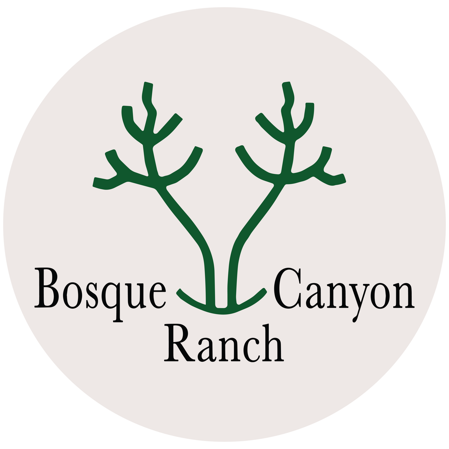Bosque Canyon Ranch Sticker - Sand