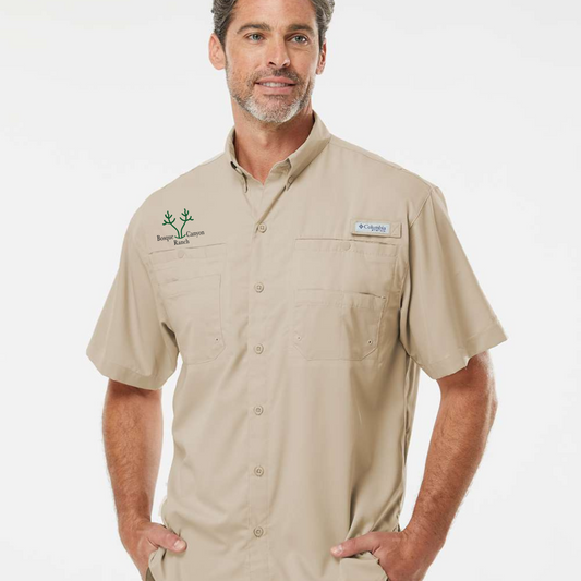 Columbia PFG Tamiam II Short Sleeve Shirt - Fossil